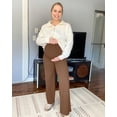 thumbnail image 3 of G4Free BareFeel Maternity Dress Yoga Pants Over The Belly Stretchy Work Slack Pregnancy Wide Leg Lounge Trousers 28"/30"/32", 3 of 9