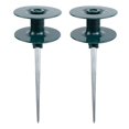 thumbnail image 1 of MYG 2 Pieces 10 Inch Garden Hose Zinc Guide Spikes with Heavy Duty Swivel Top, 1 of 9