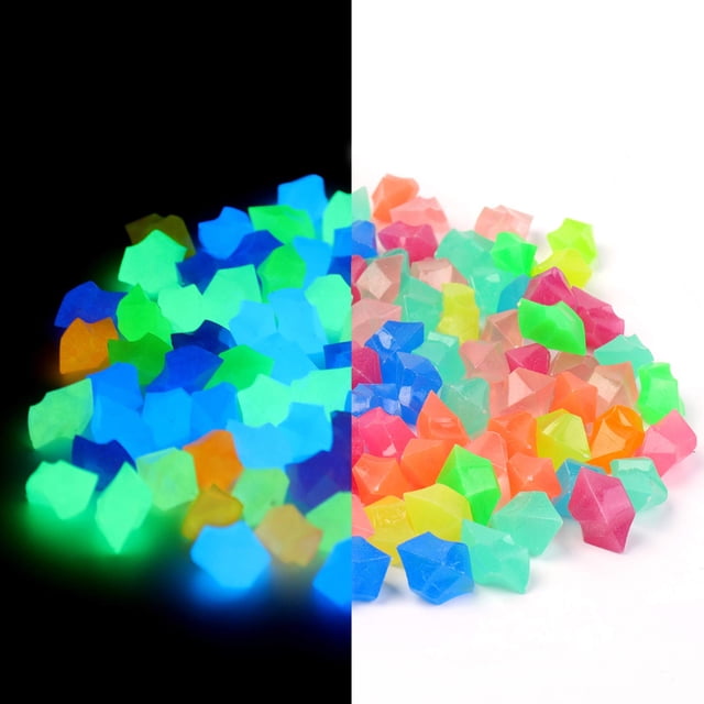 Decoraciones para peceras Oubest que brillan en la oscuridad, 300 unidades