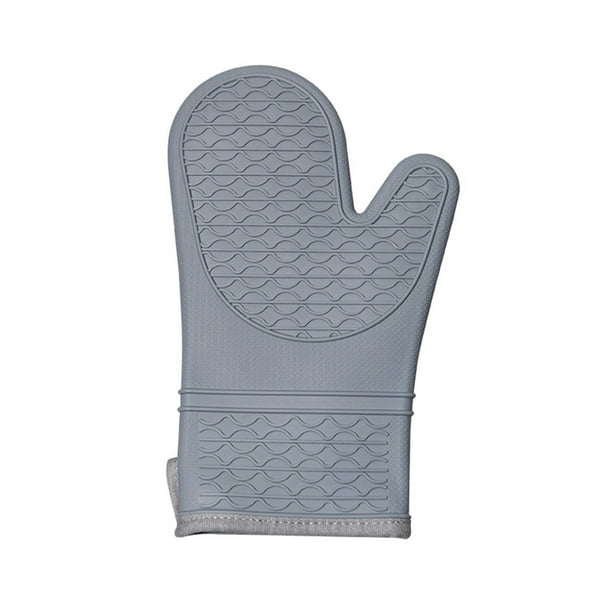 Yhmxh Guantes de horno con patrón antideslizante y resistentes al desgaste, guantes para evitar quemaduras, guantes protectores para microondas, siliconas de cocina para hornear en el horno