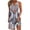 White, variant on Giftesty Summer Dresses for Women 2024 New Women's Printed V-neck Chest Button Sleeveless Dress