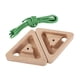 thumbnail image 5 of 2 tablas de escalada triangulares de madera para colgar, tabla de entrenamiento con cuerda para entrenamiento, gimnasio, casa, escalada al aire libre, 5 of 9