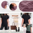 thumbnail image 4 of SUNBS Womens Summer Tops Short Sleeve Sweaters Tunic Tops Dressy Casual Business Shirts, 4 of 7