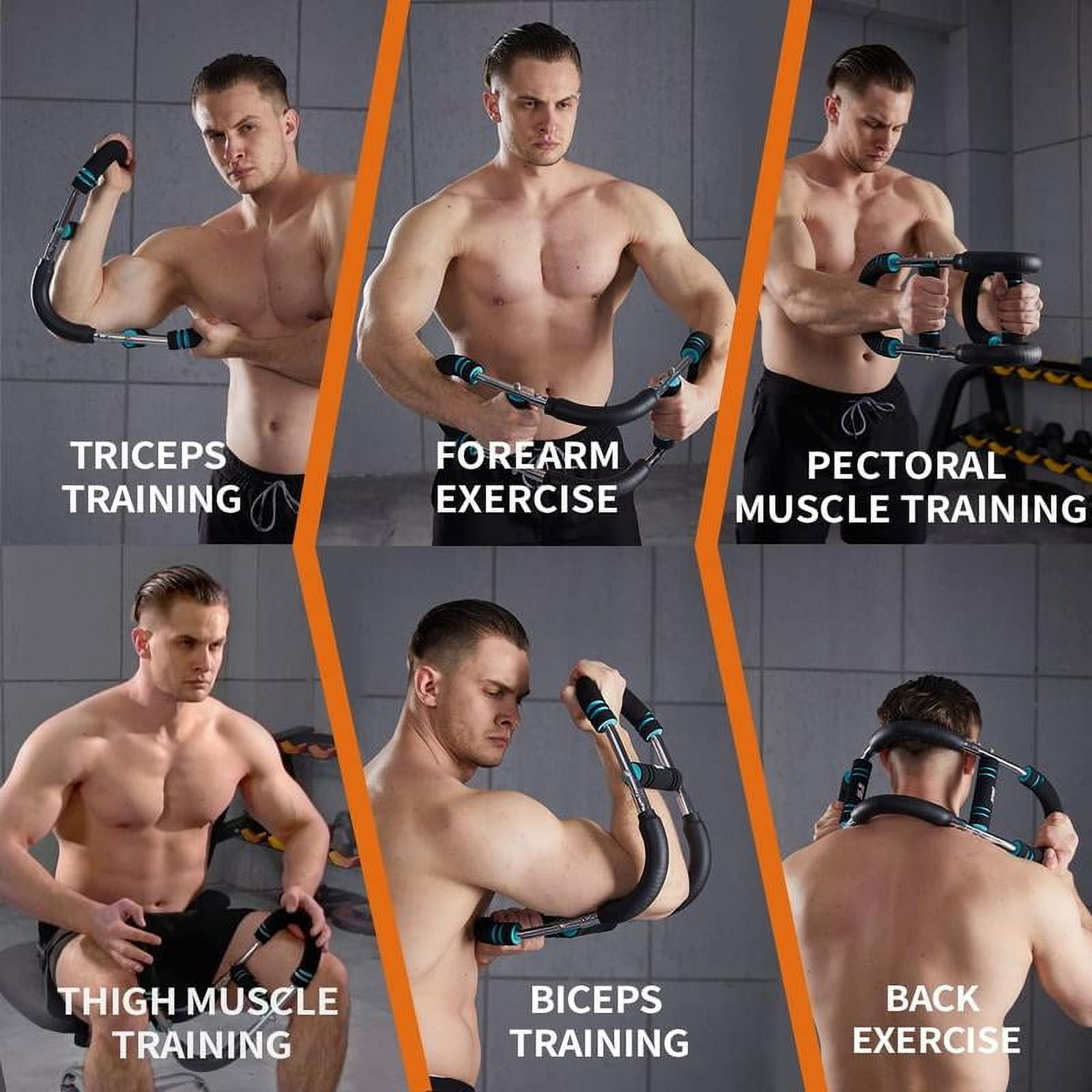 HOTWAVE Arm Trainer、Chest workout Strengthen Chest and Arm Muscles Men's Fitness Trainer Detachable Portable Spring Resistance Home Fitness Equipment