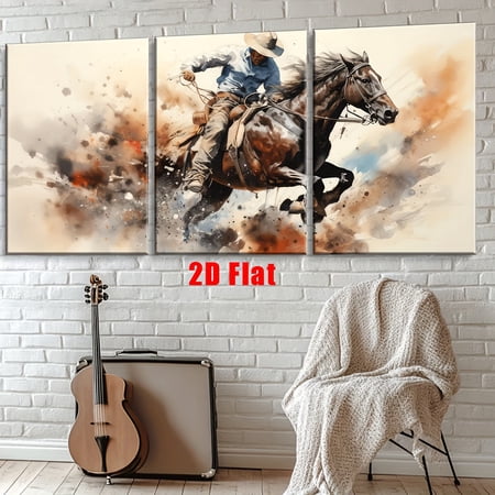 2D Flat Set of Three Frameless Canvas Paintings Featuring a Woman Playing Tennis, Ideal for Decorating Living Rooms, Offices, And Bedrooms. These Abstract Posters Make Great Gifts for Birthdays, Hol