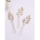 thumbnail image 1 of Accesorios para el cabello de la novia Horquillas para el cabello Clip Hoja de oro vintage Tocado de dama de honor Paquete de boda personalizado LingWen 8390615942461, 1 of 1