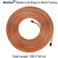 thumbnail image 2 of Upgraded Brake Line Tubing Kit - 25 Ft. of 3/16 Copper Coated Flexible Tube, Roll 25 ft 3/16" (Includes 16 Fittings), 2 of 7
