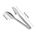 thumbnail image 3 of Stainless Steel BBQ Tongs,Stainless Steel Barbecue Clip Antiscalding Clip Hotel Bread Dessert Clip Steak Meat Clip Food Clip, 3 of 7