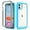 Blue, variant on iPhone 11 Case with Built in Screen Protector,Dteck Full-Body Shockproof Rubber Hybrid Protection Crystal Clear PC Back Protective Phone Case Cover for Apple iPhone 11,Pink