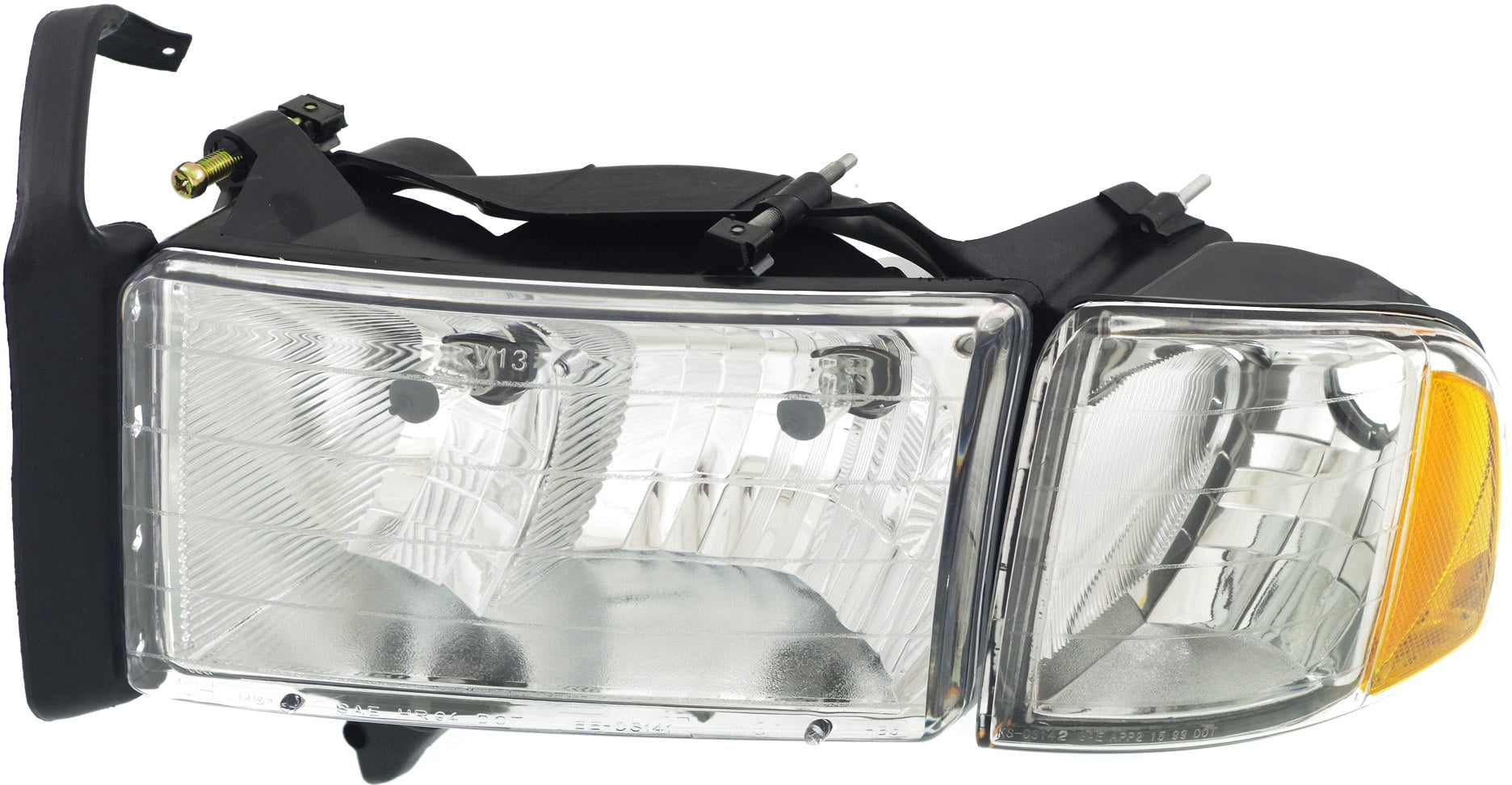 Headlight Compatible With 1999-2001 Dodge Ram 3500 2500 Left Driver Halogen With bulb(s)