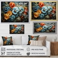 thumbnail image 4 of Designart "Splendidly Realistic Garden Of Colorful Pansies I" Pansies Floater Framed Canvas Wall Art, 4 of 5