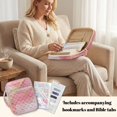 thumbnail image 4 of ZUXONGSY Pink Marble Print Bible Cover for Women Quilted Bible Carrying Case Stylish ChuZU Bag with Tabs & Pen Slots Christian Gift for ChuZU, Essentials, 4 of 7