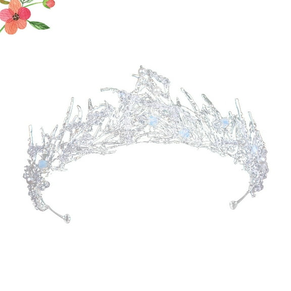 MLINS Wedding Party Crown Crystal Pearl Bridal Tiara Hair Party Hair Decor