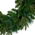 thumbnail image 4 of Northlight Real Touch™️ Pre-Lit Rosemary Emerald Angel Pine Artificial Christmas Wreath - 30" -, 4 of 8
