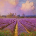 thumbnail image 3 of Vest, Chris 15x15 Black Modern Framed Museum Art Print Titled - Lavender Fields I, 3 of 5