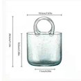 thumbnail image 4 of Handbag Shape Clear Vase,clear Bag Glass Flower Vase For Home Wedding Decor NDG, 4 of 5