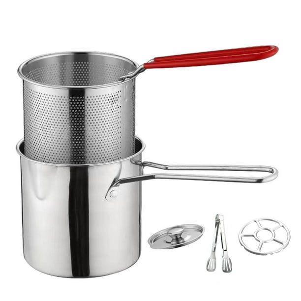 Olla freidora de acero inoxidable Soledad Olla para freír antiadherente utensilios de cocina Ollas para freír