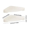 thumbnail image 3 of Bathroom Corner Shelf Storage Rack, No-Drill Peel and Stick Adhesive Triangular Caddy for Shower, White Plastic, 1-Piece, Waterproof, Draining Design, 3 of 6
