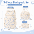thumbnail image 4 of Soda Candy Girls Backpack Set 3pcs Coquette Bow School Bookbag for Kids Cute Kawaii Printed Book Bag with Lunch Bag Pencil Pouch, 4 of 7