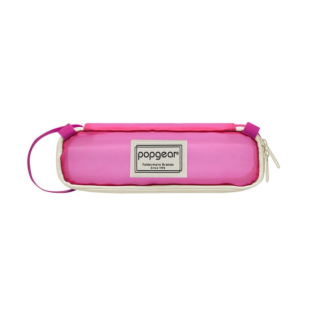 Lapicera Popgear, Color Rosa, Con Cierre.