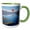 Green/White, variant on 3drose, Paraglider, Extreme Sport, Lake Wakatipu, New Zealand-au02 Dwa6296 - David Wall, 11oz Mug
