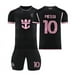 thumbnail image 1 of Tainifi kids' Football Clothes Boys Girls New Miami Messi ¿ 10 Jersey kids' Football Junior Sports Clothes Football Training Uniform - Black | XL, 1 of 7
