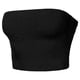 thumbnail image 1 of Stylish Ribbed Knit Tube Top Strapless Sleeveless Backless Bandeau Vest Solid Color Skinny Shirt for Fashionable Women navy blue L, 1 of 4