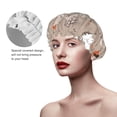 thumbnail image 4 of Balery Chicken Shower Caps, Double Layer Waterproof Shower Cap, Double Layers Reusable Shower Cap With Soft Comfortable For Long Thick Hair Soft Bath Shower Hair Caps, 4 of 9