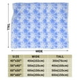 thumbnail image 3 of ZICANCN Anti-Pilling Flannel Bed Throw Blankets Cartoon Blue Flowers , Couch Ultra Soft Micro Fleece Sofa Bed Camping Travel Blanket for Adults 80"x60", 3 of 8