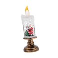 thumbnail image 5 of yotijay Christmas Snow Globe Candle LED Flameless Candle Glittering Christmas Decoration Santa Claus, 5 of 9