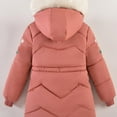 thumbnail image 5 of Chbgutlmr Girls Clothes Winter Coats Kids Fleece Lined Full Zipper Tunic Hoodies Warm Thermal Jackets with Floral Embroidery, 5 of 9