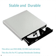 thumbnail image 4 of maskred Lecteur DVD Portable en Plastique pour PC, Intérieur et Extérieur, Argent 1Ensemble, 4 of 6