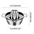 thumbnail image 2 of Aqestyerly Stainless Steel Lemon Squeezer,Juicer with Bowl Container for Oranges and Lemons,Perfect for Making Fresh Juices At Home,Durable and Easy to Clean., 2 of 5