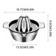 thumbnail image 2 of Exprimidor de limón de acero inoxidable | Prensa manual de cítricos con recipiente de tazón | Extractor de jugo de frutas de alta resistencia para limones, naranjas, limas | Fácil de limpiar, 2 of 5