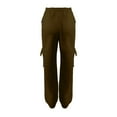 thumbnail image 7 of Roncen Women's Solid Jogger Pants - Casual Loose Fit Elastic Cuff Trousers with Drawstring Waist & Zipper Pockets, 7 of 7