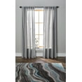 thumbnail image 2 of Better Homes & Gardens Whipstitch Light Filtering Rod Pocket Single Curtain Panel, Silver with White Stitching, 2 of 4