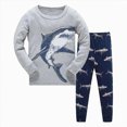 thumbnail image 4 of NOLDARES Toddler Baby Boy Clothes Fall Winter Outfits Long Sleeve Sweatshirt Casual Pants Set(M257-Grey), 4 of 4