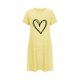 thumbnail image 4 of Camisón corto de poliéster para mujer, talla grande, estampado de San Valentín, cuello redondo, manga corta, 4 of 4