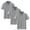 Z1-Gray-mkosplrt boys girls shirts, variant on 3 Pack Girls' School Uniform Short Sleeve Collar Shirt Boys Button Closure Golf Tops Soft Pique Fabric T Shirts Army Green 8-9 Years