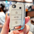 thumbnail image 2 of Funda de TPU para llave de coche para VW Volkswagen Golf 7 MK7 Tiguan MK2 T-roc T-cross Skoda Octavia Kodiaq Karoq Seat Ateca Leon Fob, 2 of 5