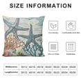 thumbnail image 5 of Summer Take Me to The Beach Coral Starfish Throw Pillow Covers, 5 of 5