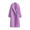 thumbnail image 4 of Uinagy Women's Sherpa Long Coat Jacket, 4 of 4