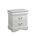 thumbnail image 5 of Miekor Furniture Louis Philippe White Finish Nightstand 72079, 5 of 7