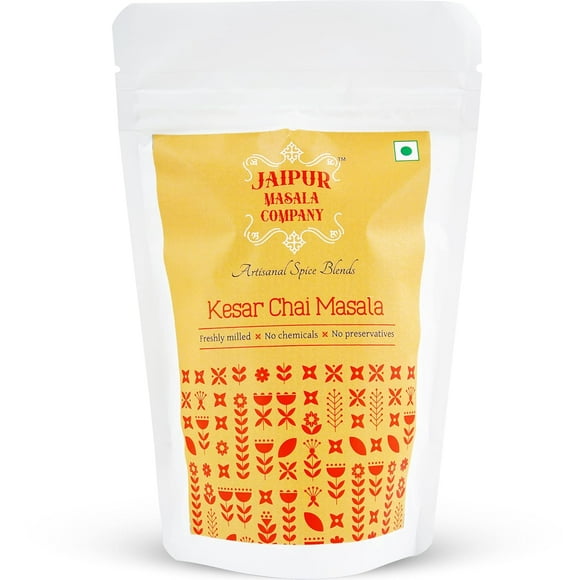 Jaipur Masala Company - Kesar Chai Masala 100 gm | With Kashmiri Kesar, 100% Natural, 9 Premium Spices, For Kadak Masala Tea