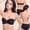 Black, variant on Voska Women's Convertible Strapless Backless Bra Seamless Push Up Underwire Bra Complexion A