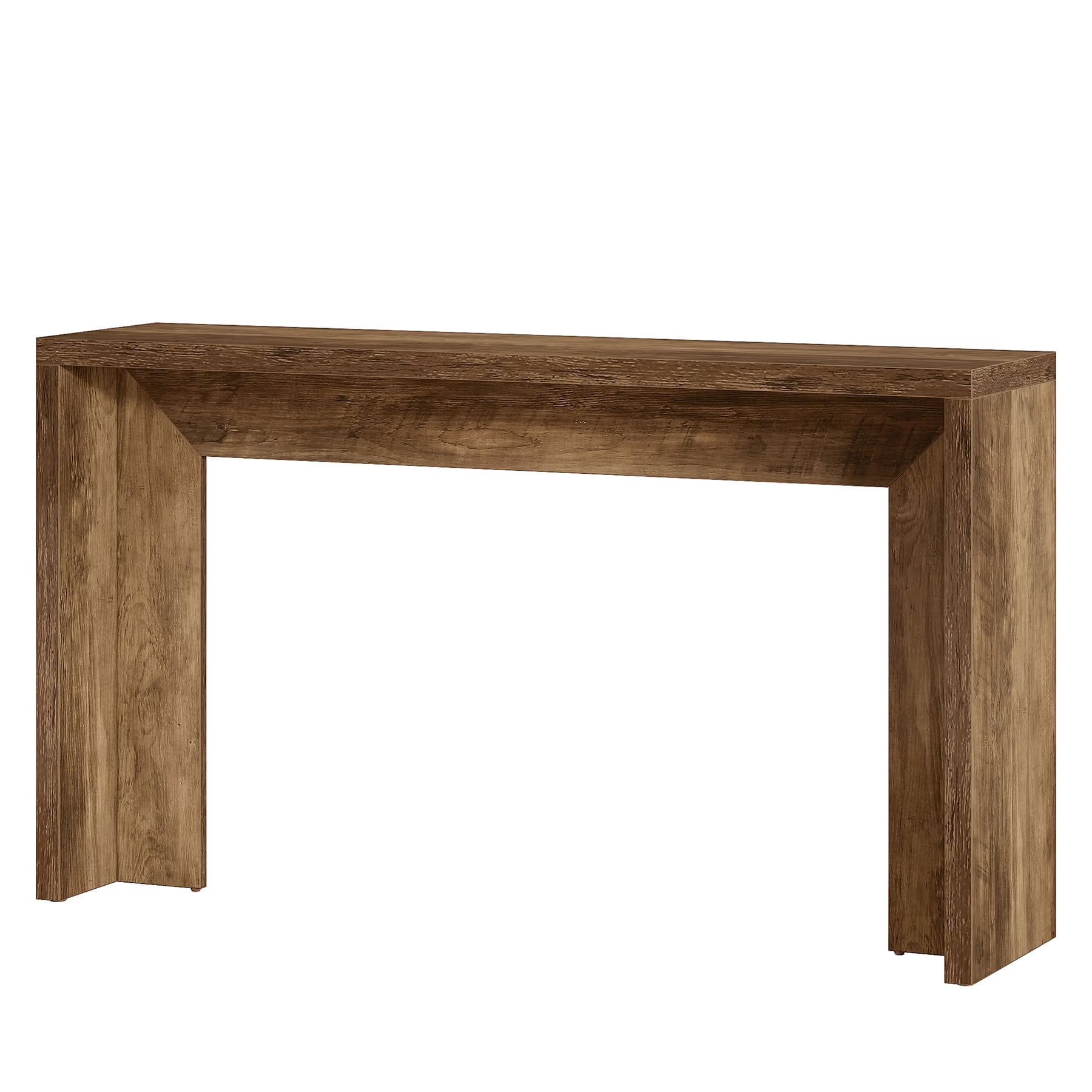 MAYEERTY 55" Rustic Console Table, Farmhouse Table for Entryway, Hallway, and Living Room, Narrow Wood Accent Table