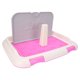 thumbnail image 1 of Almohadilla Para Inodoro Para Perros, Cerca Para Orinal Para Gatos Y Cachorros Con 1 Poste Extraíble Para Inodoro Para Perros ANGGREK Rosa, 1 of 8