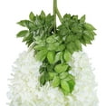 thumbnail image 3 of Ileading 24 Pack (Total 86.4 Feet) Artificial Fake Wisteria Vine Rattan Hanging Garland Silk Flowers String Home Party Wedding Decor (24, White), 3 of 8