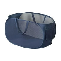 KMWGRE Popup Mesh Laundry Basket Durable Handles Collapsible Laundry Baskets Folding Clothes Pastic Hamper for Laundry Room College Dorm