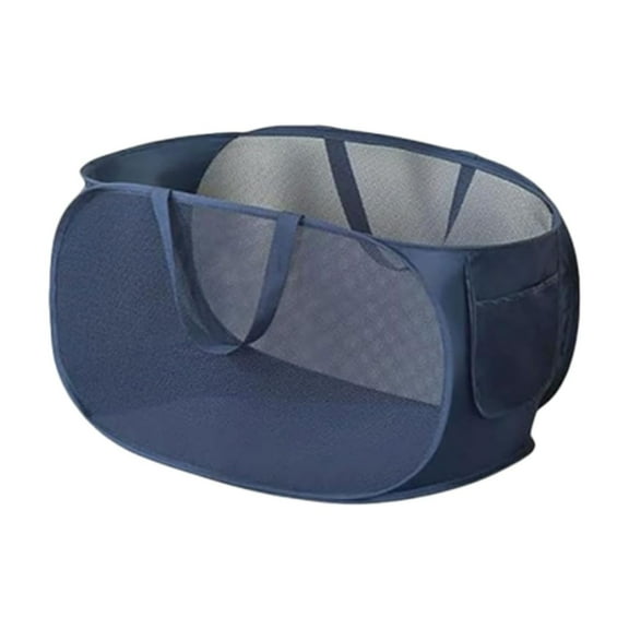 KMWGRE Popup Mesh Laundry Basket Durable Handles Collapsible Laundry Baskets Folding Clothes Pastic Hamper for Laundry Room College Dorm